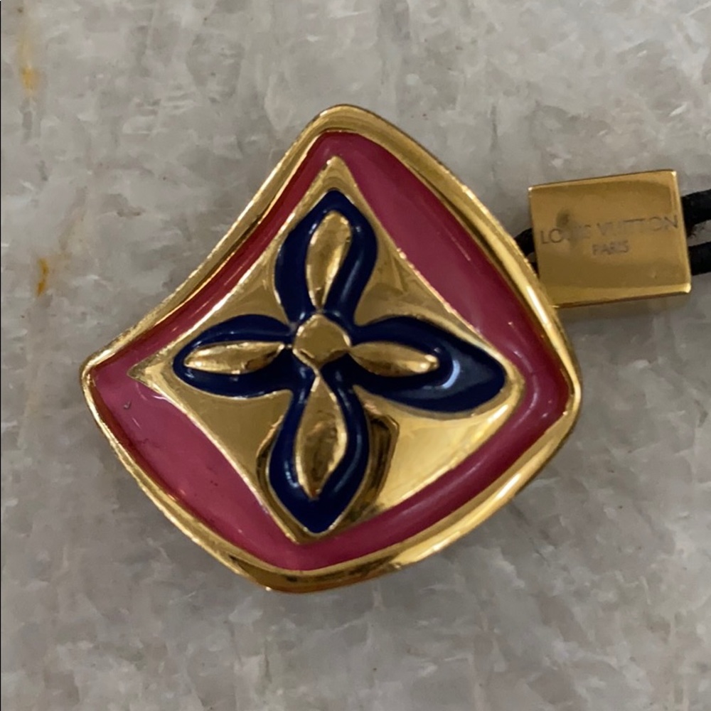 Louis Vuitton Enamel Multi-colored Hair Tie - Picture 4 of 12